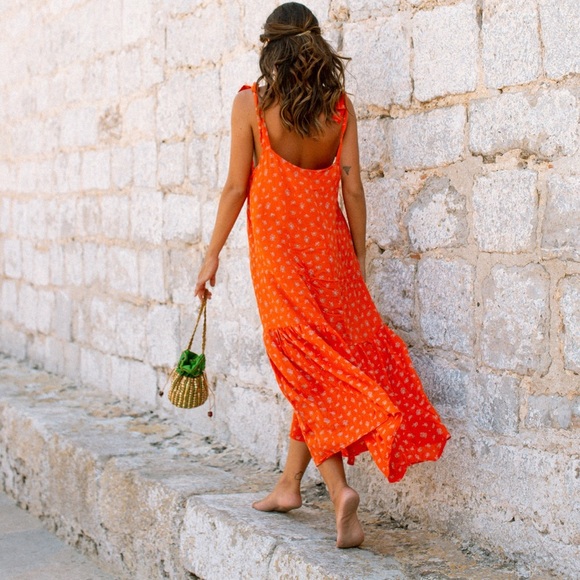 OOTO England ASHLEY Midi Slip Dress (2) - Picture 3 of 9